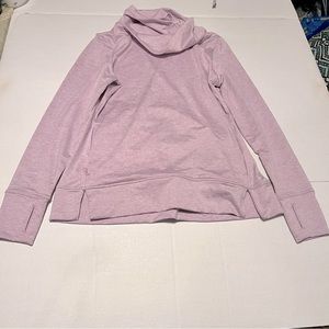 Apana Womens Size Small Purple Athletic Sweatshirt Cowl Neck Yoga Thumbholes Gym